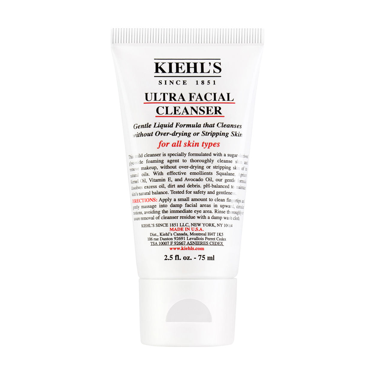 Kiehl s Kiehl's Since 1851 Ultra Facial Cleanser — پاک‌کننده | بررسی و راهنمای لیلی‌ورا