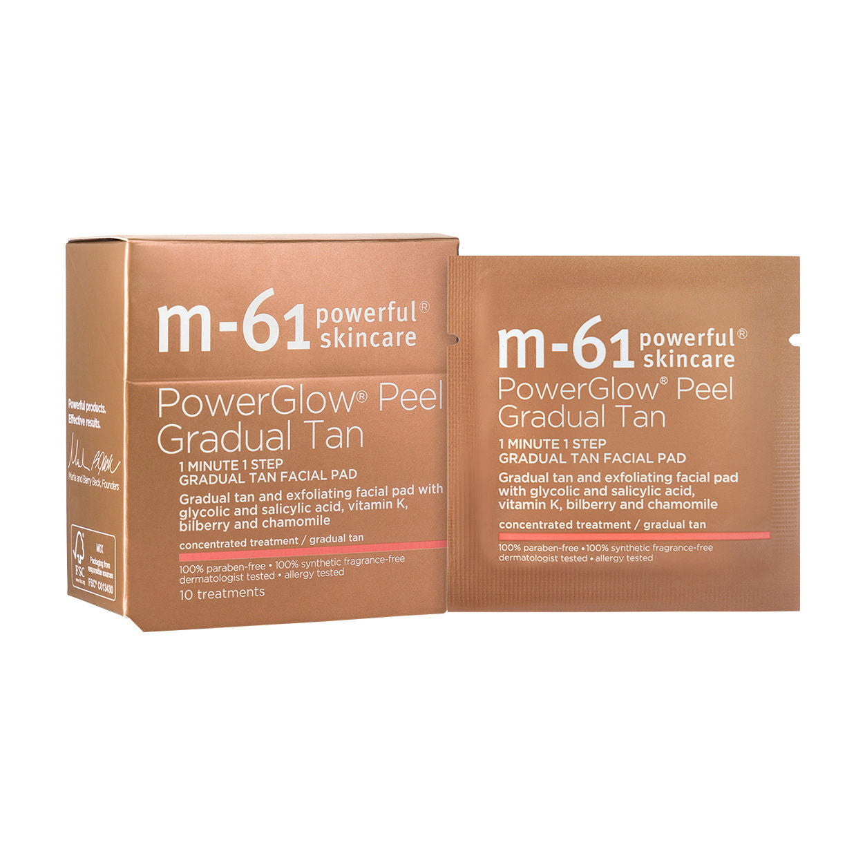 M-61 Powerglow Peel Gradual Tan — ماسک | بررسی و راهنمای لیلی‌ورا